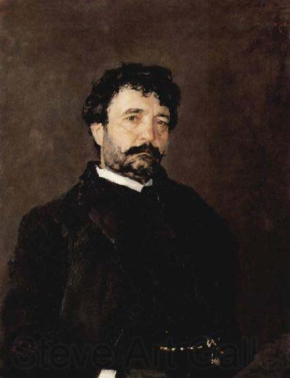 Valentin Serov Portrait of Italian singer Angelo Masini 1890 Norge oil painting art